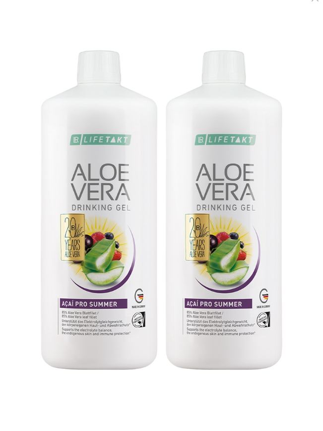Aloe Vera Drinking Gel Açaí Pro Summer 2er Set